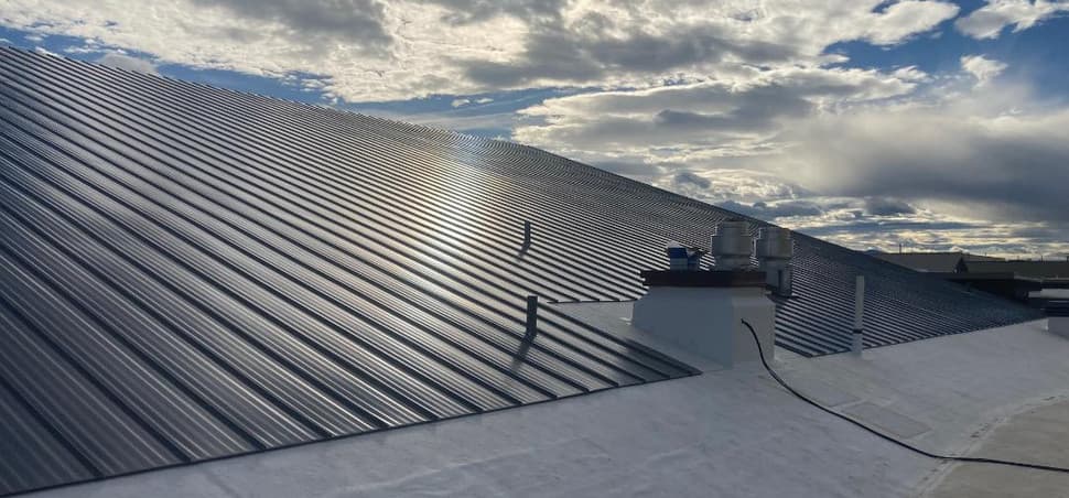 Stevensville High School standing-seam roof project